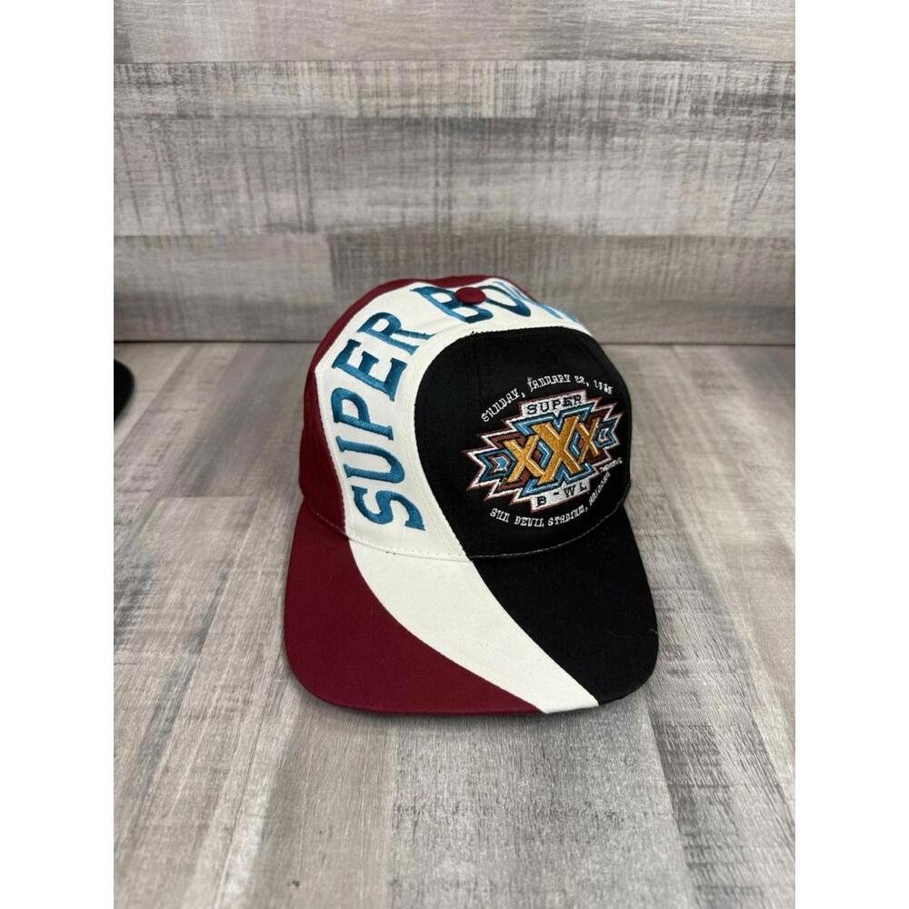 Vintage Super Bowl Swirl Hat East Port Team NFL SnapBack 1996